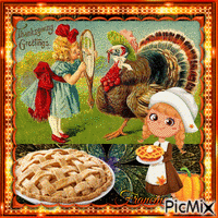 Happy Thanksgiving my friends 🧡🧡🧡 GIF animé