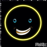 Neon - Emoji. 🙂 animovaný GIF