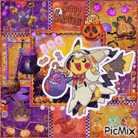 Kawaii Halloween Pokemon!/¡Tierno Halloween Pokemón! - GIF เคลื่อนไหวฟรี