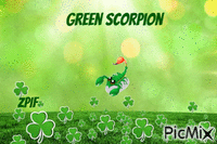 Green Scorpion - Nemokamas animacinis gif
