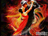 tango-dance of passion - Бесплатный анимированный гифка