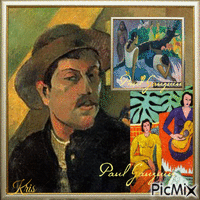 Paul Gauguin - Artiste peintre - GIF animado grátis