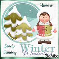 Winter Wonderland. Have a lovely Sunday. - GIF animasi gratis
