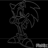 Sonic dark 2 - GIF animado grátis