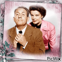 Katharine Hepburn,Spencer Tracy анимированный гифка