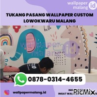 TUKANG PASANG WALLPAPER CUSTOM LOWOKWARU MALANG - GIF animasi gratis