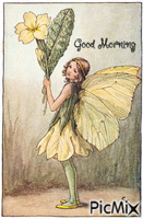 Good Morning, primrose fairy Animated GIF