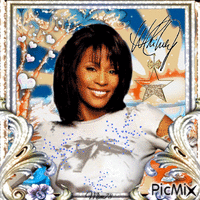hommage  Whitney Houston - GIF animé gratuit