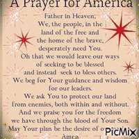 A PRAYER FOR AMERICA! - Бесплатный анимированный гифка