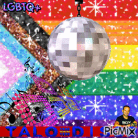 Contest: Italo Disco Song with LGBTQ+ Flag GIF animata