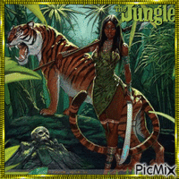 Jungle girl !!!!!! - GIF animé gratuit