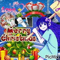 Merry Christmas Aubrey sans Animated GIF