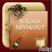 Névnap - GIF animado gratis