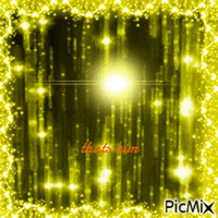 Shiny yellow light man animovaný GIF