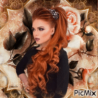 Une beauté rousse - Free animated GIF