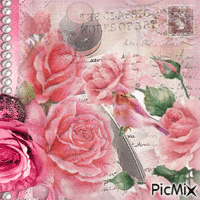 Contest ! Carte postale - Tons roses