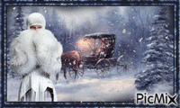 Winter Scene - Безплатен анимиран GIF