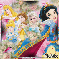 Princesses de Disney par BBM animuotas GIF