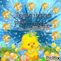 joyeux pâques - Бесплатный анимированный гифка