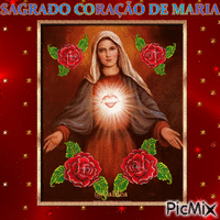 SAGRADO CORAÇÃO DE MARIA. анимированный гифка
