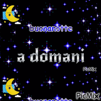 buonanotte - Bezmaksas animēts GIF