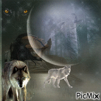 Man/wolf - Ingyenes animált GIF