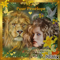 CONCOURS : ''Femme et lion'' - GIF animé gratuit