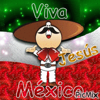 VIVA MEXICO - GIF animado grátis