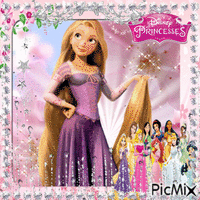 Princess Rapunzel - GIF animado grátis