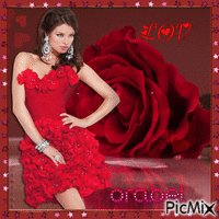 Rose amour red