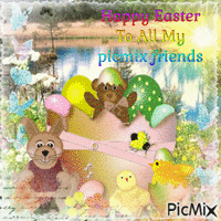 HAPPY EASTER TO ALL MY PICMIX FRIENDS