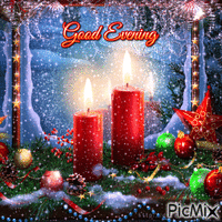 Good Evening Christmas Window - Besplatni animirani GIF