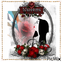 welcome with love - Gratis animerad GIF