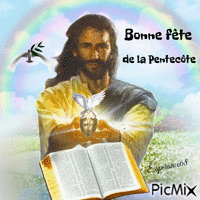 🤍 Bonne fête de la Pentecôte 🤍 κινούμενο GIF