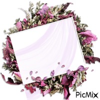 Purple floral анимированный гифка
