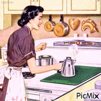 1950s kitchen-contest - Zdarma animovaný GIF