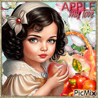 Apple My Love - Бесплатный анимированный гифка