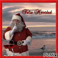 Santa se fue de vacaciones!! :D GIF animé