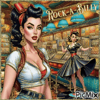 Rockabilly - Бесплатный анимированный гифка
