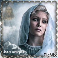 Jesus Loves You geanimeerde GIF