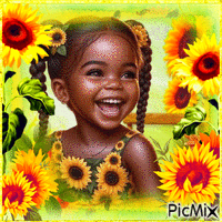 Little Sunflower animovaný GIF