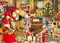 Santa's helpers - GIF animado gratis