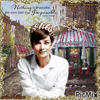 Audrey Hepburn animerad GIF
