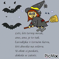 čarodějnice - Ingyenes animált GIF