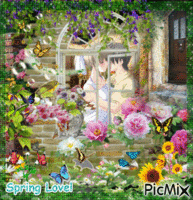 Spring Love animovaný GIF