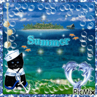 summer animeret GIF