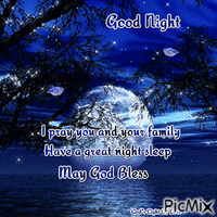 God's Light Of Love Good Night 8 - GIF animasi gratis