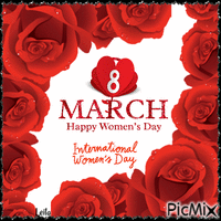8. March. Happy International Womans Day 56 - GIF animado grátis