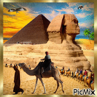 Egyptian pyramids... Gif Animado