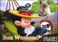 Bon Weekend - GIF animasi gratis